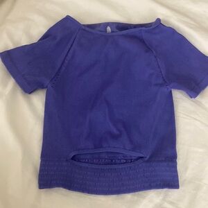 Free people movement cut it out short sleeve top